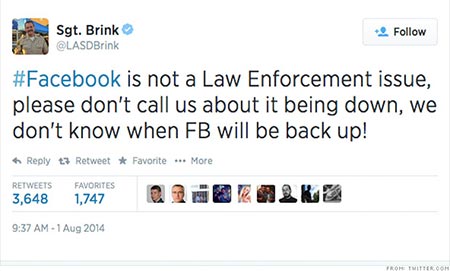 لا تتصل بالشرطة إذا تعطل فيسبوك