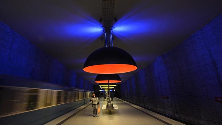 6-محطة فيستفريدهوف، ميونخ، وهي أفضل محطة من حيث الإضاءة 