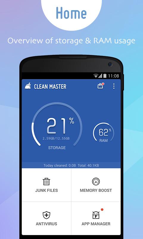 Clean Master Phone Boost HOME
