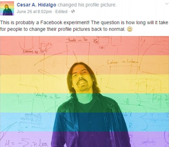 الفايسبوك خدع مستخدمي صور قوس القزح للتضامن مع المثليين !