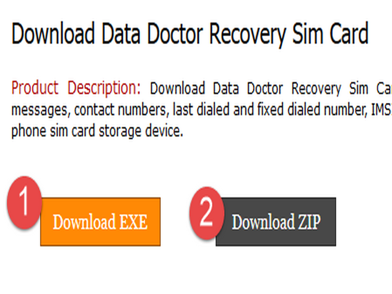 Download Data Doctor Recovery Sim Card