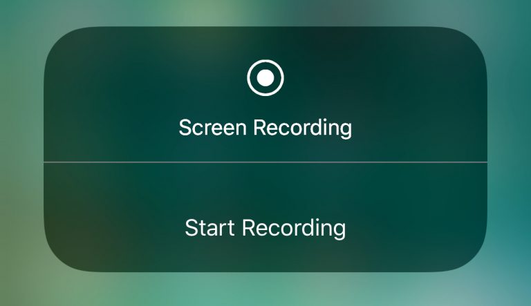 تسجيل الشاشة على الأيفون أو الأيباد بدون كومبيوتر في نظام iOS 11