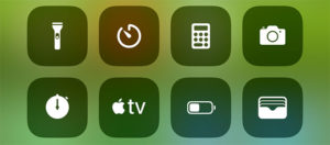 iOS Control Center Bottom Icons