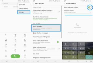 حظر الرسائل والأرقام على سامسونج Galaxy S9