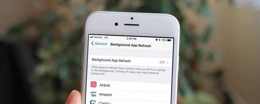 تحديث تطبيقات الخلفية على WiFi فقط على الأيفون بنظام iOS 11