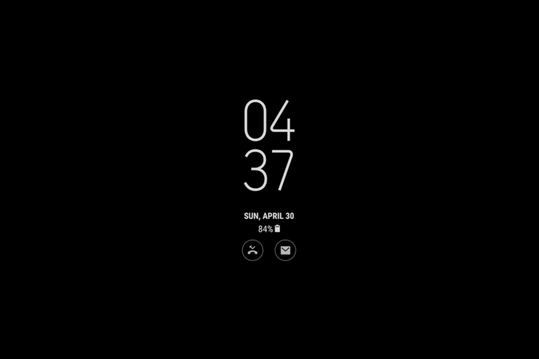 الشاشة دائمة التشغيل لNote 9