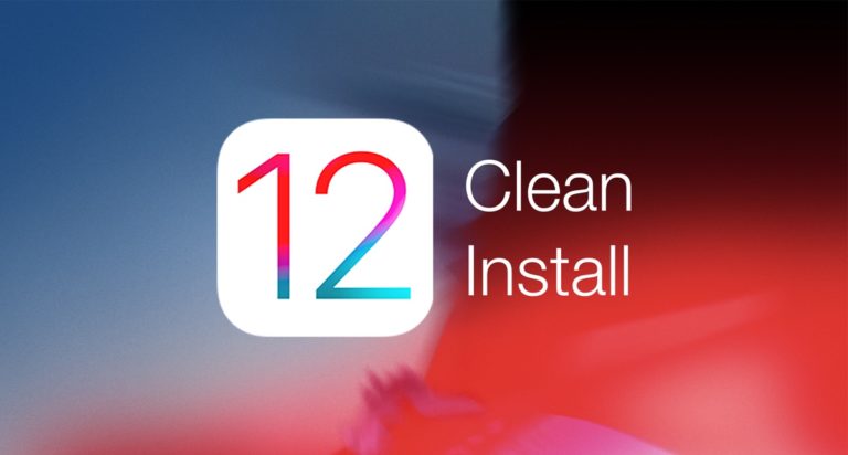تثبيت نظيف لiOS 12