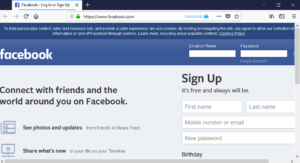 إضافة : “Facebook Container Extension“ 