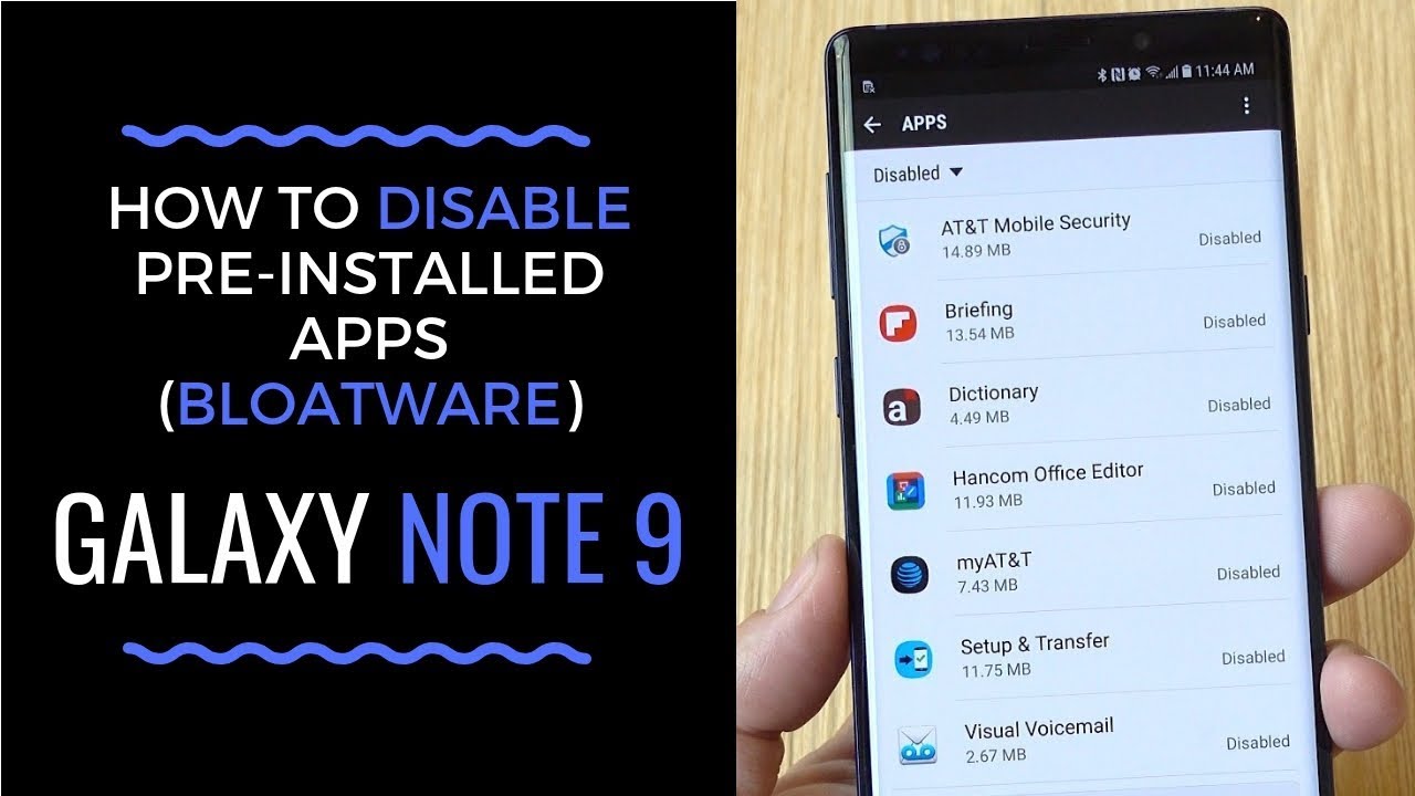 التطبيقات المثبتة مسبقاً في غالاكسي Note 9