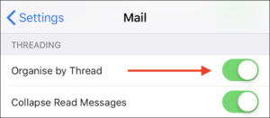 تنظيم رسائل البريد الإلكتروني
