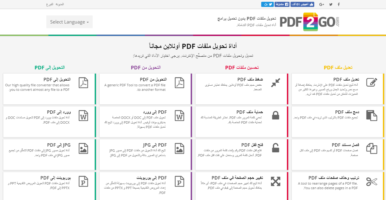 برامج تدوير صفحات PDF