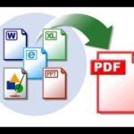 تحويل الملفات إلى ملف PDF
