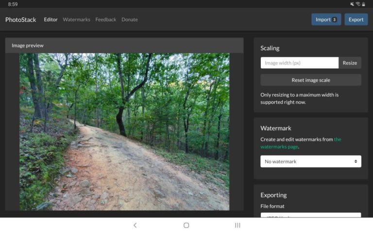 تطبيق PhotoStack