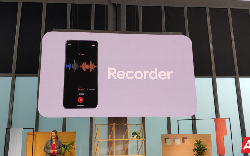 تطبيق Google Recorder