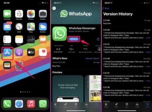 كيفية التحقق من تحديثات whatsapp لنظام التشغيل iOS