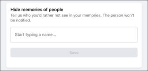 إخفاء الناس من ذكريات الفيسبوك