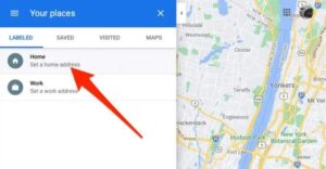 حدد المنزل - تعيين عنوانك في خرائط جوجل