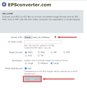 شرح طريقة تحويل ملف EPS