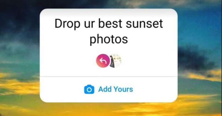 ملصق أضف وسائط في قصص انستغرام