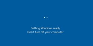 Getting Windows Ready Don't Turn off Your Computer