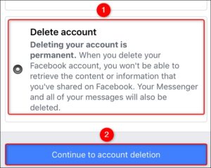 تعطيل أو حذف فيسبوك من ايفون