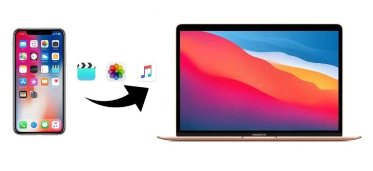 نقل ملف بين iPhone و Mac