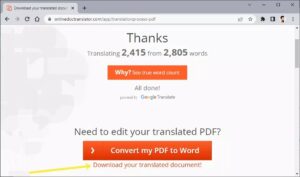 قم بتنزيل مستند pdf المترجم الخاص بك في مترجم عبر الإنترنت