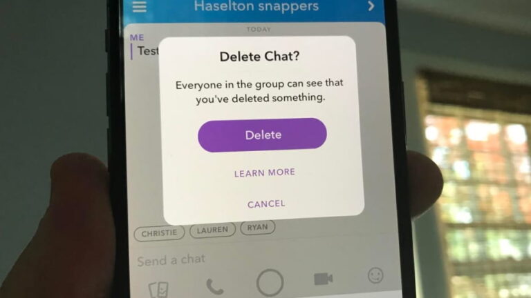حذف رسائل سنابشات