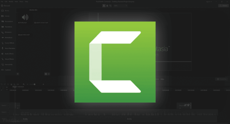 قص الفيديوهات وضبط الصوت في camtasia