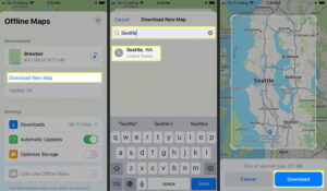 تنزيل خرائط إضافية لاستخدامها في وضع عدم الاتصال في تطبيق الخرائط على iPhone
