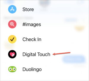 تطبيق Digital Touch