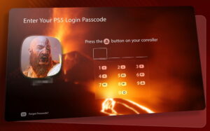 قفل حساب PS5 بكلمة سر