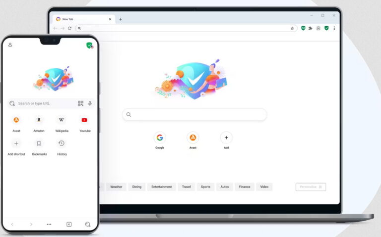 متصفح آمن وسريع Avast Secure Browser