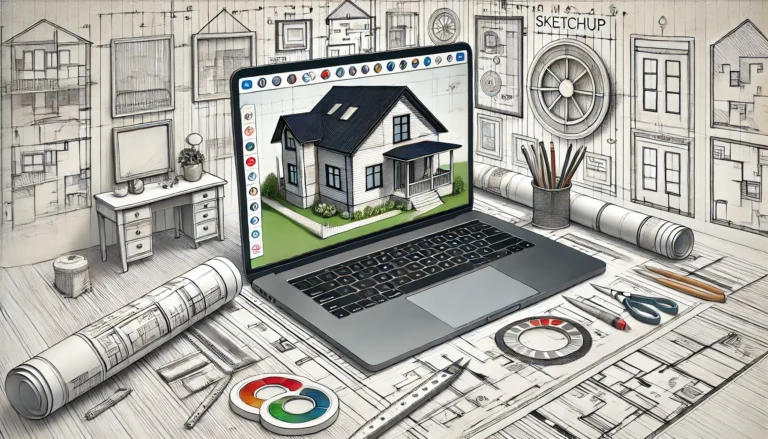 برنامج تصميم المنازل والديكورات SketchUp