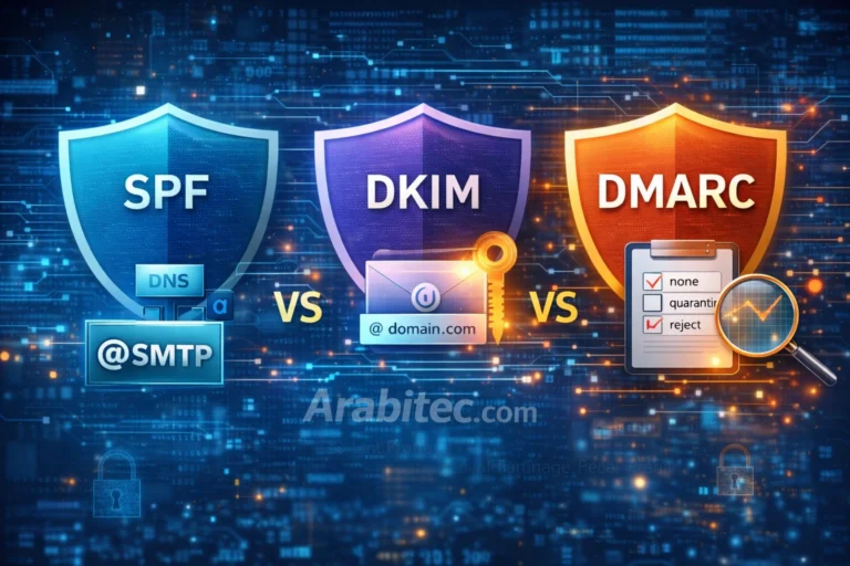 شرح DMARC وSPF وDKIM خطوة بخطوة للشركات في 2026