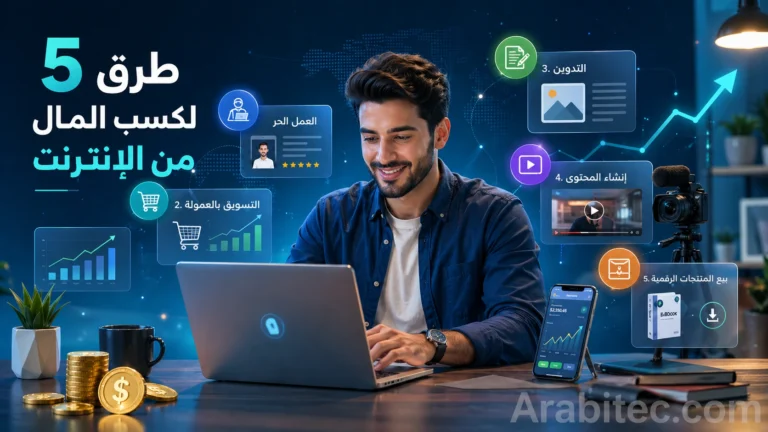 5 طرق لكسب المال من الإنترنت