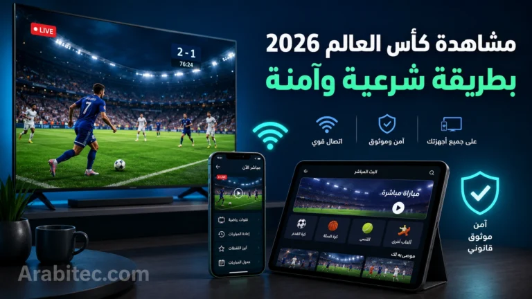 مشاهدة كأس العالم 2026 بطريقة شرعية وآمنة على التلفاز والهاتف والأجهزة الذكية